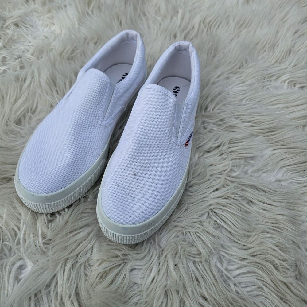 Superga Cotu Slip-on Canvas platform Sneaker size 40